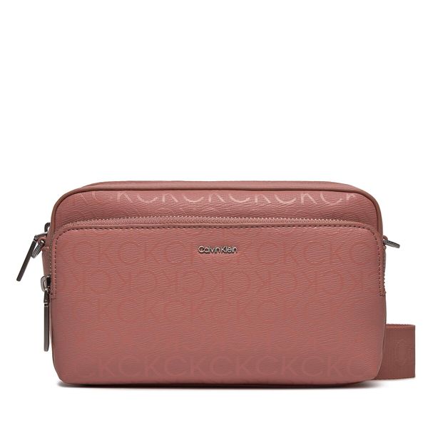 Calvin Klein Torbica Calvin Klein Ck Must Camera Bag Lg Epi Mono K60K609895 Ash Rose Mono VB8