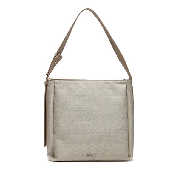 Calvin Klein Torbica Calvin Klein Gracie K60K611663 Stoney Beige Jacquard Mono PEA