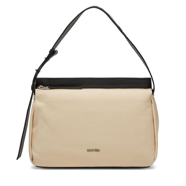 Calvin Klein Jeans Torbica Calvin Klein Jeans Gracie Shoulder Bag_Canvas K60K611455 Dk Ecru PC4