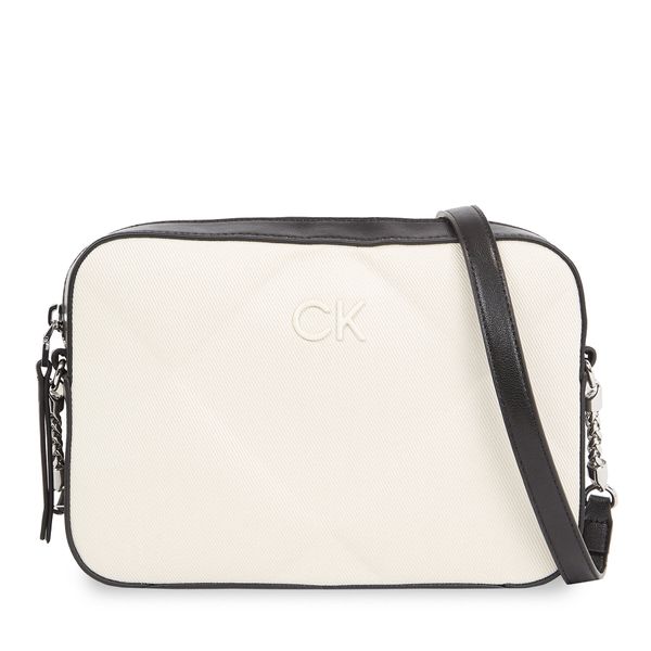 Calvin Klein Torbica Calvin Klein Quilt Camera Bag_Canvas K60K611892 Dk Ecru Canvas PC4