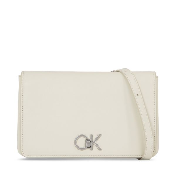Calvin Klein Torbica Calvin Klein Re-Lock Double Gusett Xbody K60K611531 Dk Ecru PC4