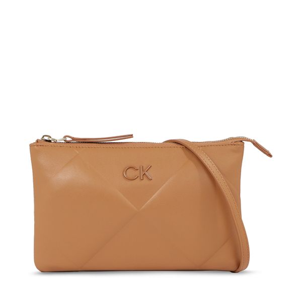 Calvin Klein Torbica Calvin Klein Re-Lock Quilt Crossbody K60K611042 Brown Sugar GA5