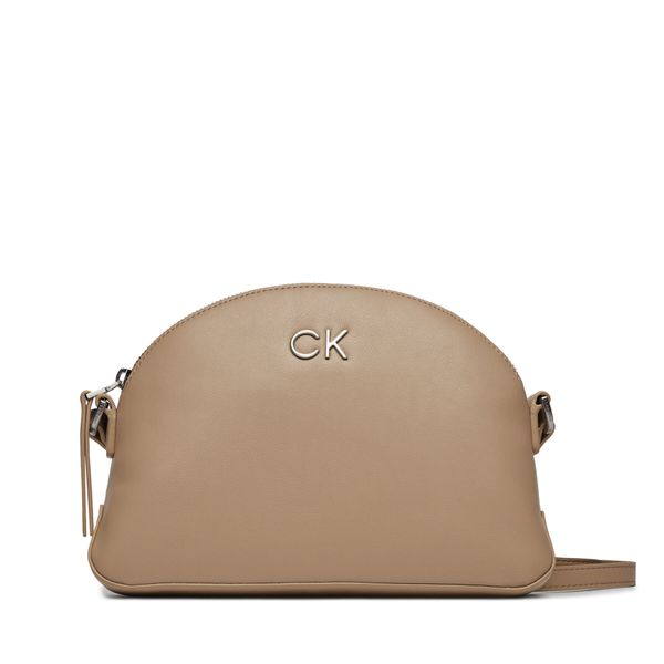 Calvin Klein Torbica Calvin Klein Re-Lock Seasonal Crossbody Md K60K611444 Silver Mink PFA