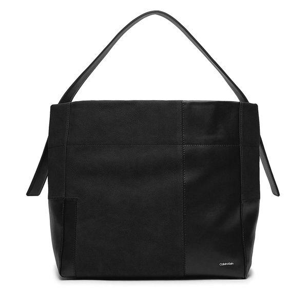Calvin Klein Torbica Calvin Klein Texture Block Large Shopper K60K611670 Ck Black BEH