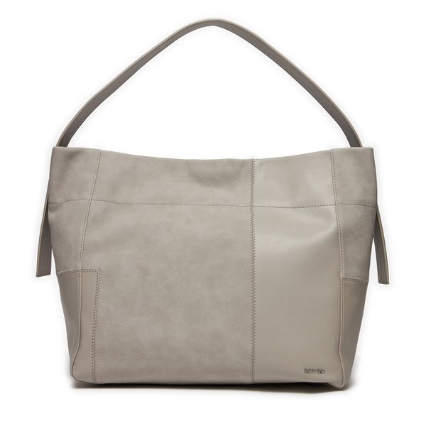 Calvin Klein Torbica Calvin Klein Texture Block Large Shopper K60K611670 Sand Pebble ADF