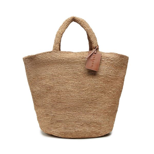 Manebi Torbica Manebi Natural Raffia Summer Bag V 2.2 AD Tan