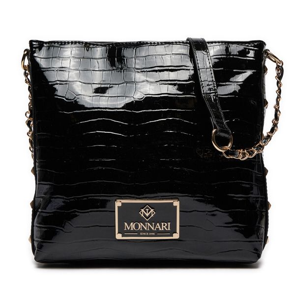 Monnari Torbica Monnari BAG0651-M20 Black Crocko Lacquer