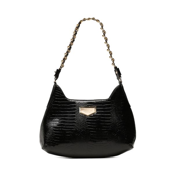 Monnari Torbica Monnari BAG1760-020 Czarne Lakierowane Croco