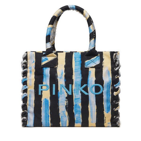 Pinko Torbica Pinko Beach Shopping PE 24 PLTT 100782 A0PZ Nero/Blu/Bianco ZGB