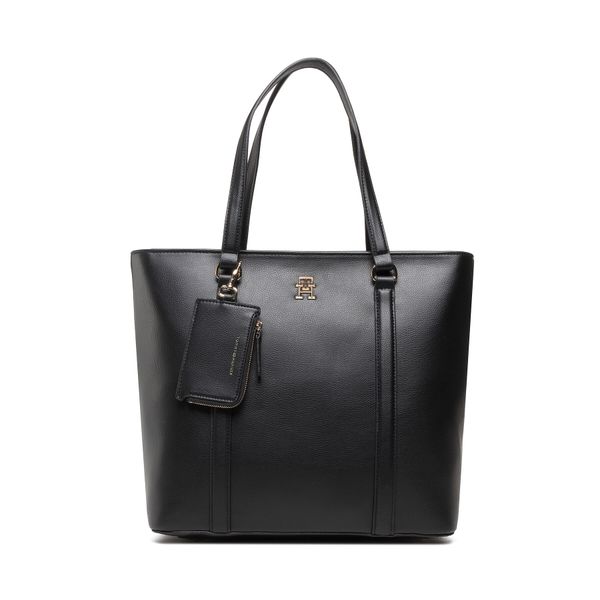 Tommy Hilfiger Torbica Tommy Hilfiger Life Soft Tote AW0AW13138 Crna