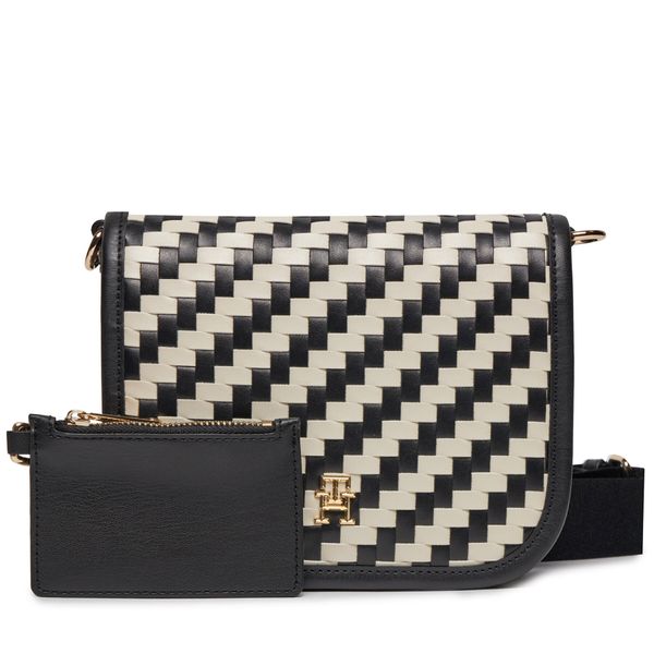 Tommy Hilfiger Torbica Tommy Hilfiger Th City Crossover Woven AW0AW16077 Black / Calico 0GJ