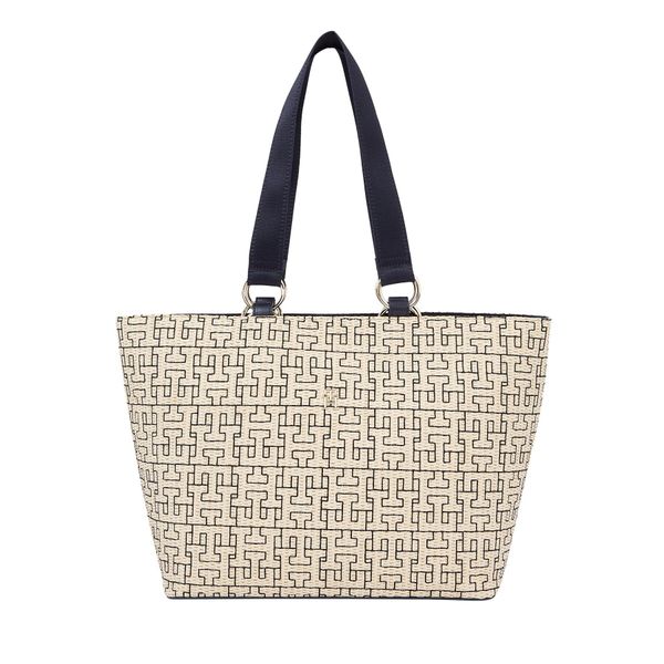 Tommy Hilfiger Torbica Tommy Hilfiger Th City Mono Tote Mono AW0AW16406 Space Blue DW6