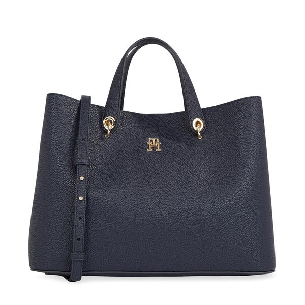 Tommy Hilfiger Torbica Tommy Hilfiger Th Emblem Satchel AW0AW15177 Space Blue DW6