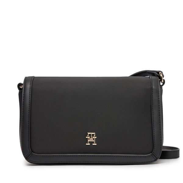 Tommy Hilfiger Torbica Tommy Hilfiger Th Essential S Flap Crossover AW0AW15700 Black BDS