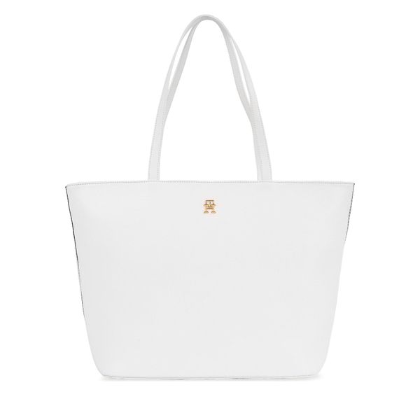 Tommy Hilfiger Torbica Tommy Hilfiger Th Essential Sc Tote Corp AW0AW16089 Ecru YBL