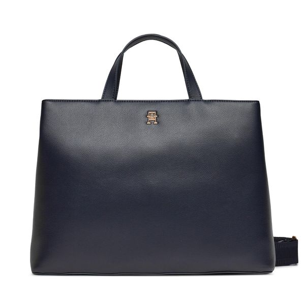 Tommy Hilfiger Torbica Tommy Hilfiger Th Essential Sc Workbag Corp AW0AW16085 Space Blue DW6