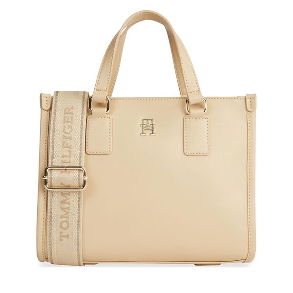 Tommy Hilfiger Torbica Tommy Hilfiger Th Monotype Mini Tote AW0AW15977 Harvest Wheat ACR