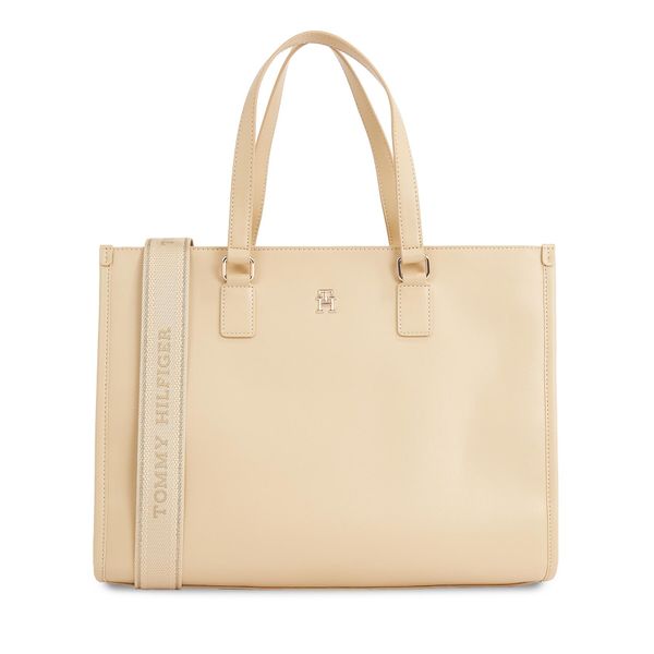 Tommy Hilfiger Torbica Tommy Hilfiger Th Monotype Tote AW0AW15978 Harvest Wheat ACR