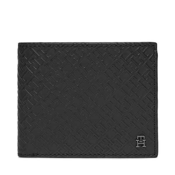 Tommy Hilfiger Veliki muški novčanik Tommy Hilfiger Th Monogram Cc Flap And Coin AM0AM11846 Black BDS