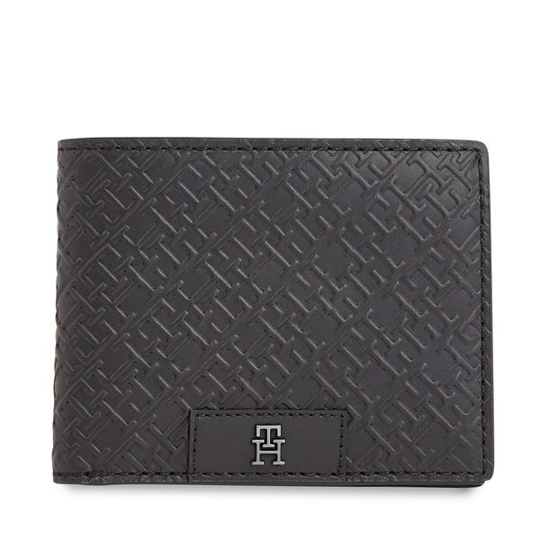 Tommy Hilfiger Veliki muški novčanik Tommy Hilfiger Th Monogram Mini Cc Wallet AM0AM12175 Black BDS