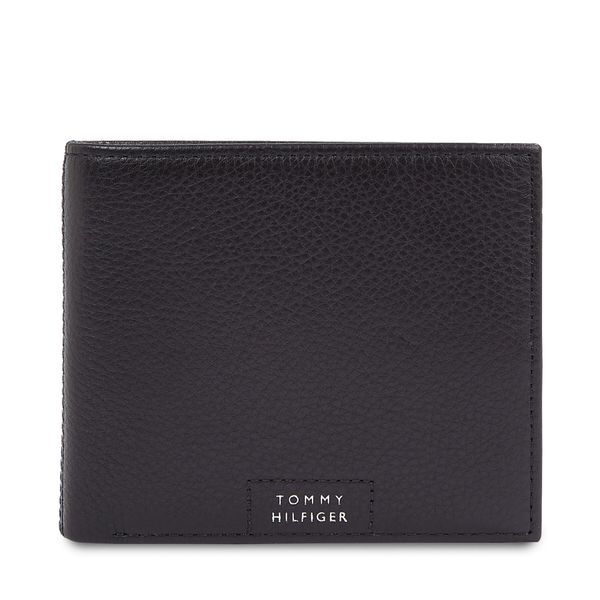 Tommy Hilfiger Veliki muški novčanik Tommy Hilfiger Th Prem Leather Flap & Coin AM0AM12189 Black BDS