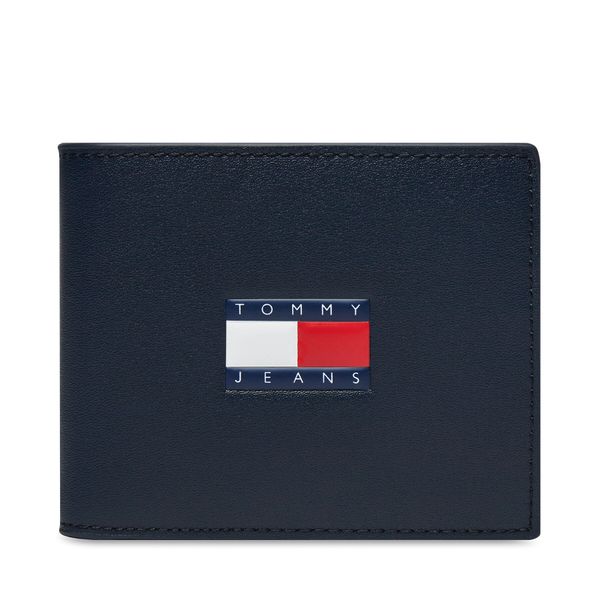 Tommy Jeans Veliki muški novčanik Tommy Jeans Tjm Heritage Leather Cc & Coin AM0AM12086 Dark Night Navy C1G