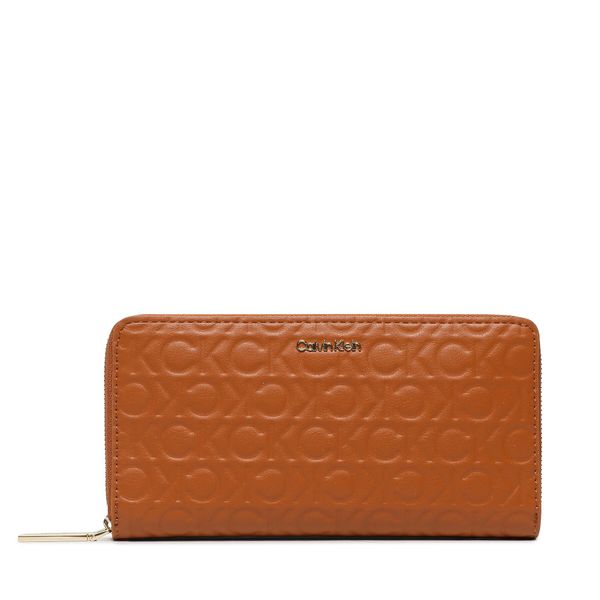 Calvin Klein Veliki ženski novčanik Calvin Klein Ck Must Z/A Wallet Lg Embossed K60K610253 HJJ
