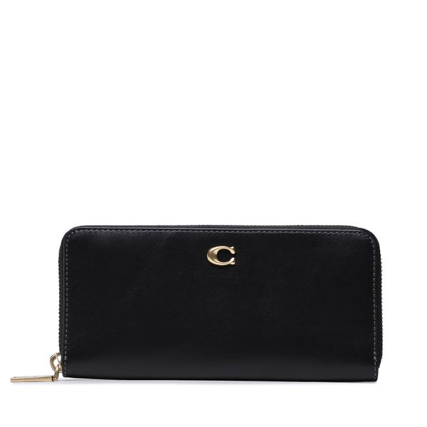 Coach Veliki ženski novčanik Coach Smth Slm Acc Zip CH822 B4/BK B4/Black