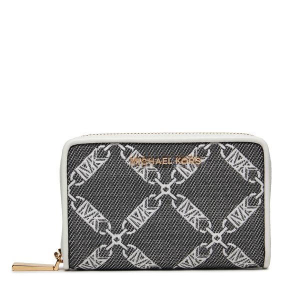 MICHAEL Michael Kors Veliki ženski novčanik MICHAEL Michael Kors Jet Set 34S4GJ6D0J Blk/Opticwht