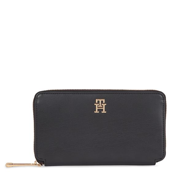 Tommy Hilfiger Veliki ženski novčanik Tommy Hilfiger Iconic Tommy Large Za AW0AW16009 Black BDS