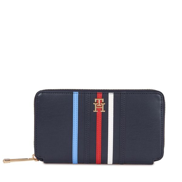 Tommy Hilfiger Veliki ženski novčanik Tommy Hilfiger Iconic Tommy Large Za Corp AW0AW16165 Space Blue DW6
