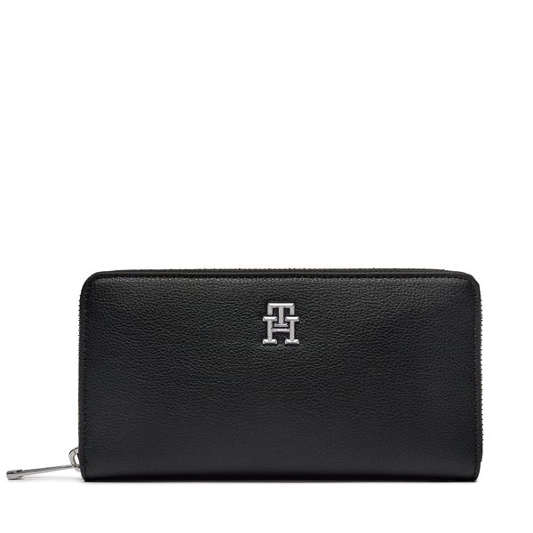 Tommy Hilfiger Veliki ženski novčanik Tommy Hilfiger Th Essential Sc Large Za AW0AW16093 Black BDS