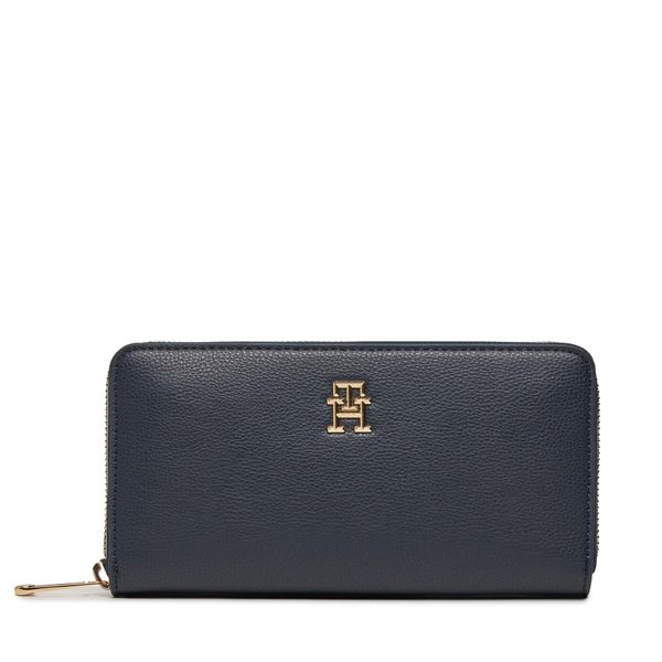 Tommy Hilfiger Veliki ženski novčanik Tommy Hilfiger Th Essential Sc Large Za Corp AW0AW16094 Space Blue DW6