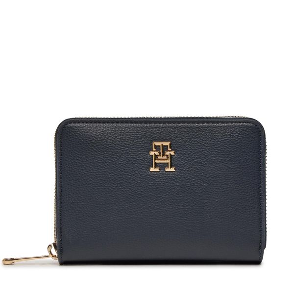 Tommy Hilfiger Veliki ženski novčanik Tommy Hilfiger Th Essential Sc Med Za Corp AW0AW16092 Space Blue DW6