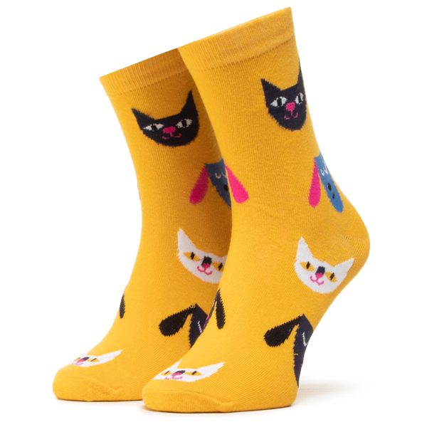 Dots Socks Visoke unisex čarape Dots Socks DTS-SX-403-Y Žuta