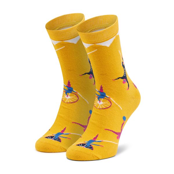Dots Socks Visoke unisex čarape Dots Socks DTS-SX-441-Y Žuta