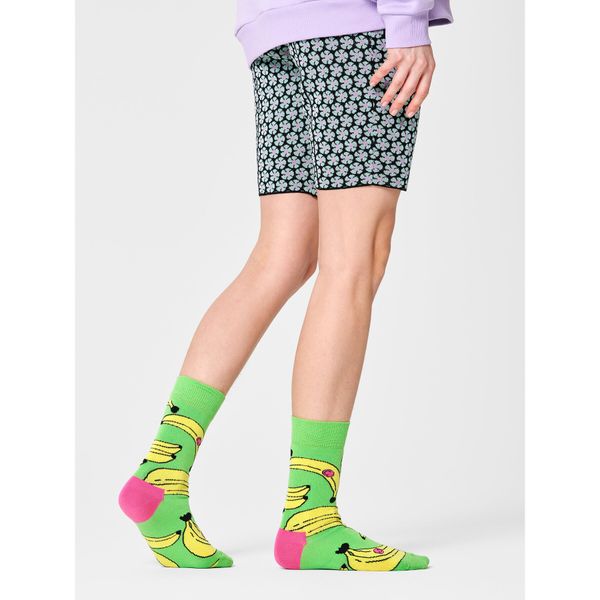 Happy Socks Visoke unisex čarape Happy Socks BAN01-7000 Zelena