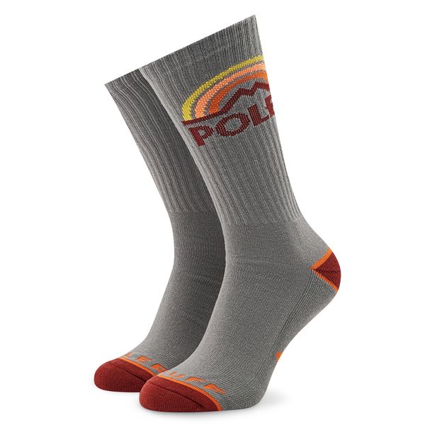 Poler Visoke unisex čarape Poler Mountain Rainbow 223ACUSK03 Charcoal