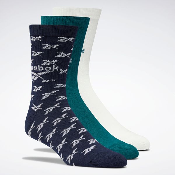 Reebok Visoke unisex čarape Reebok Classics Fold-Over Crew Socks 3 Pairs H47533 midnight pine