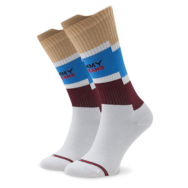 Tommy Jeans Visoke unisex čarape Tommy Jeans 701220283 White/Blue 003