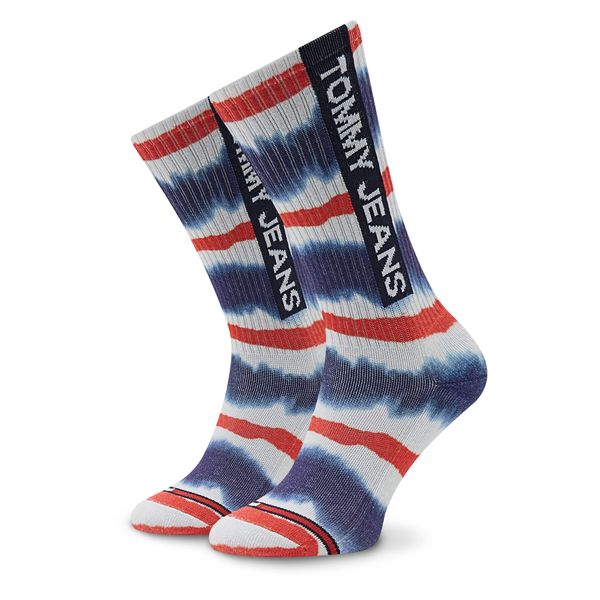 Tommy Jeans Visoke unisex čarape Tommy Jeans 701220285 Navy/Red 001