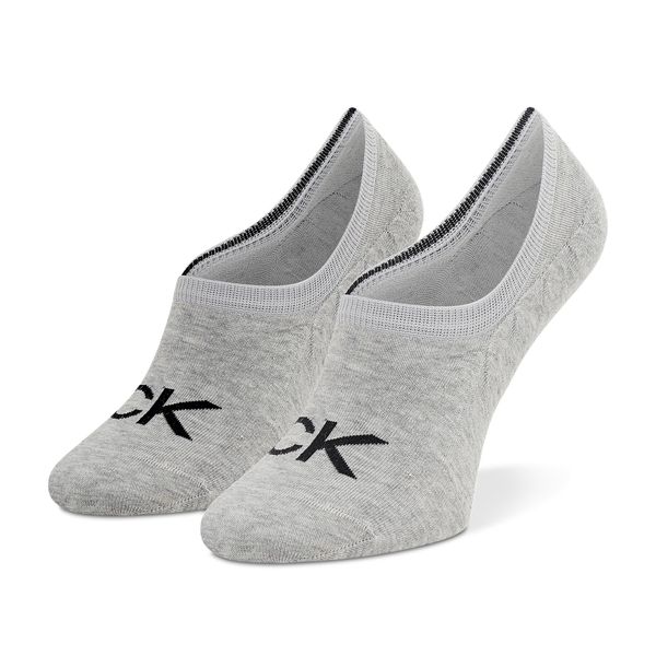 Calvin Klein Ženske niske čarape Calvin Klein 701218773 Light Grey Melange 003