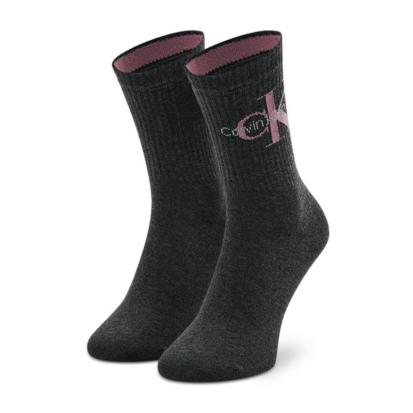Calvin Klein Jeans Ženske visoke čarape Calvin Klein Jeans 701218750 Dark Grey Melange 003