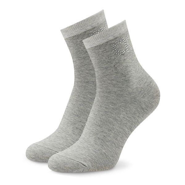 Calvin Klein Jeans Ženske visoke čarape Calvin Klein Jeans 701218782 Light Grey Melange 003