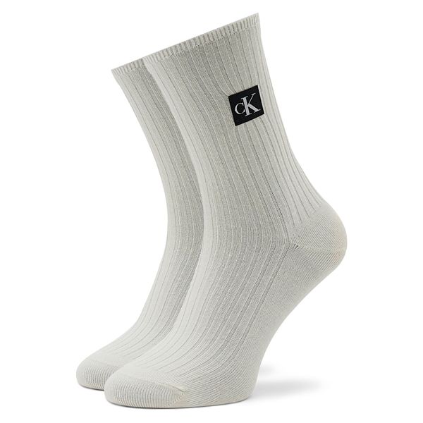 Calvin Klein Jeans Ženske visoke čarape Calvin Klein Jeans 701219977 White 002