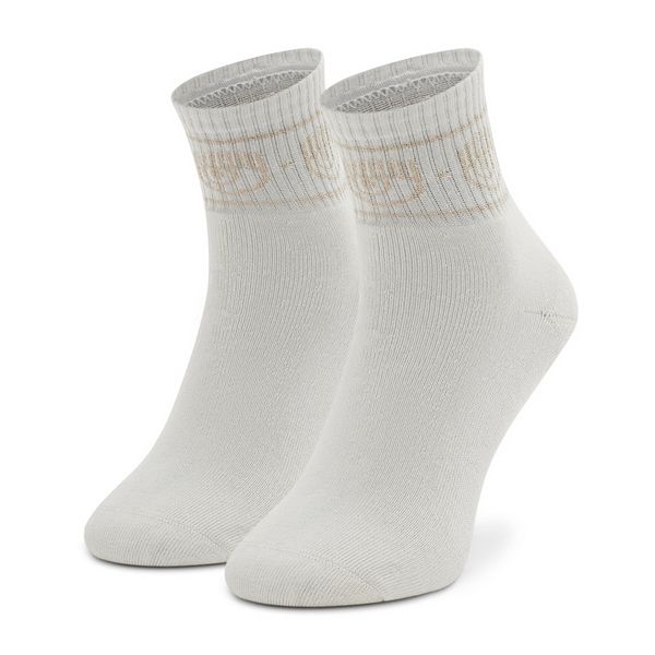Chiara Ferragni Ženske visoke čarape Chiara Ferragni 73SB0J24 Latte 014