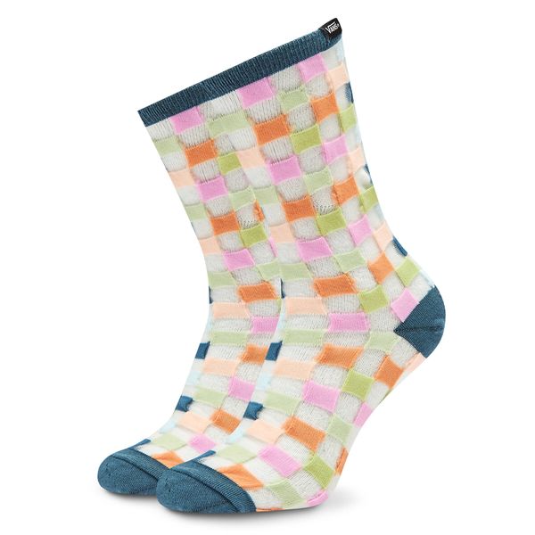 Vans Ženske visoke čarape Vans Sheer Check VN00037RBQL1 Rose Smoke