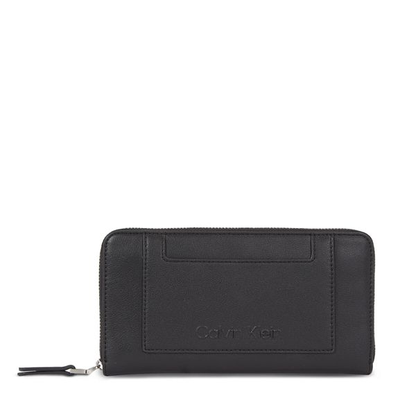 Calvin Klein Ženski novčanik Calvin Klein Ck Set Zip Around Large K60K611089 Ck Black BAX