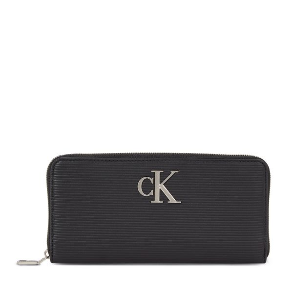 Calvin Klein Jeans Ženski novčanik Calvin Klein Jeans Minimal Monogram Zip Around T K60K611269 Black BDS