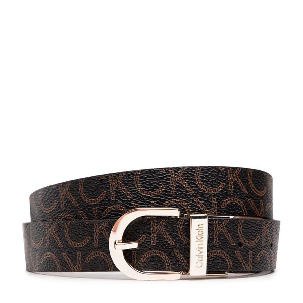 Calvin Klein Ženski remen Calvin Klein Ck Must Rd Buckle Rev 2.5Belt K60K609981 Smeđa
